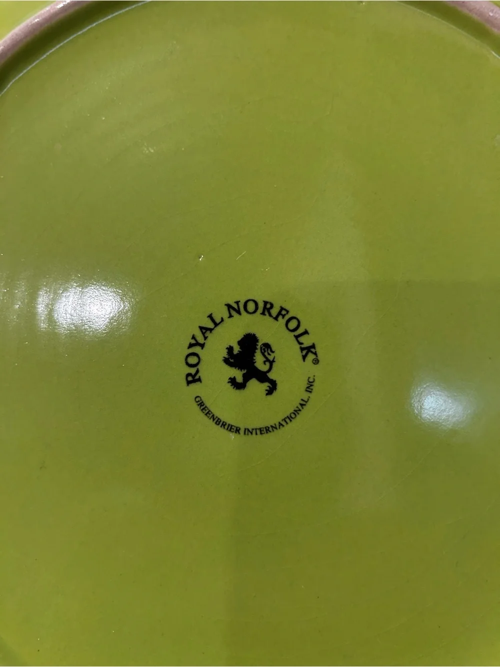 Royal Norfolk Green Stoneware Dinner Plate - Set of 2